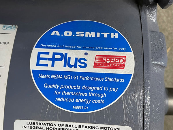 NEW!!! 5 HP A.O Smith E-Plus AC Motor 230/460V 3PH 60HZ