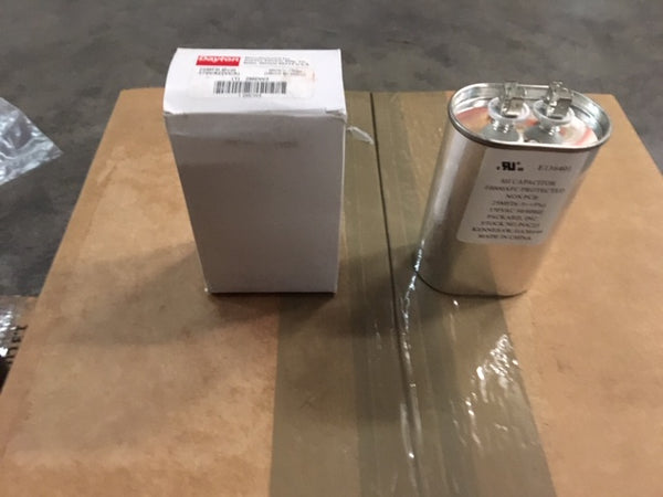 DAYTON 2MDW3 OVAL Motor Run Capacitor 25 Microfarad Rating 370VAC Voltage
