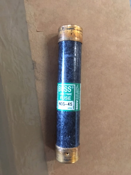 Bussman NOS-45 50amp,600V Cartridge Fuse NSN:5920-00-052-7172