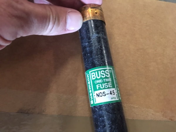 Bussman NOS-45 50amp,600V Cartridge Fuse NSN:5920-00-052-7172