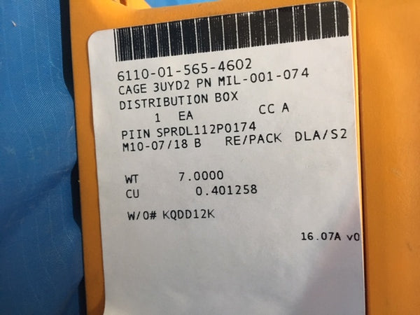 Hetronic CS458RXN Receiver Distribution Box NSN 6110-01-565-4602