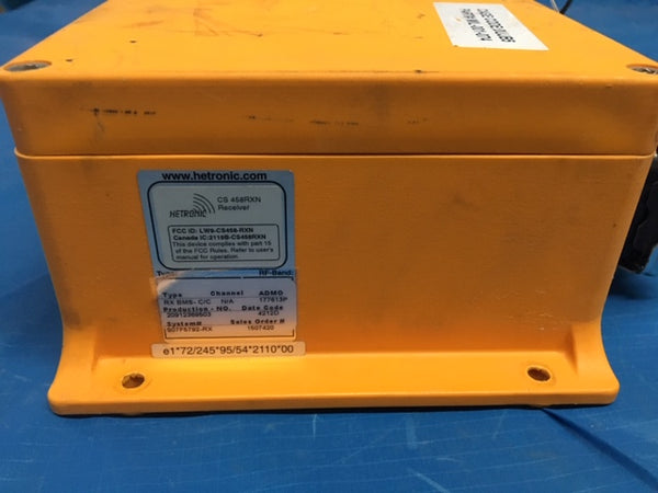 Hetronic CS458RXN Receiver Distribution Box NSN 6110-01-565-4602