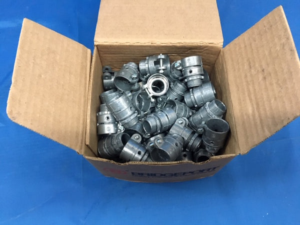 (50) 1/2" Bridgeport Squeeze Connector P/N:407-DC2