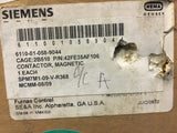 Siemens 42FE35AF106 Magnetic Contactor NSN: 6110-01-058-9044