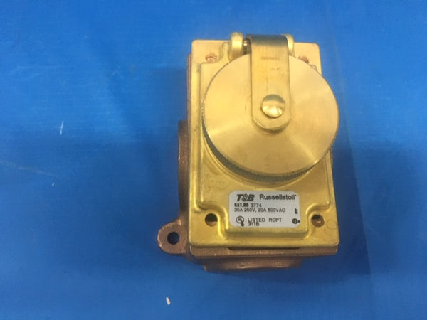 Thomas & Betts 3744 Receptacle Connector 30A 250V 20A 600VAC NSN:5935-00-435-2458