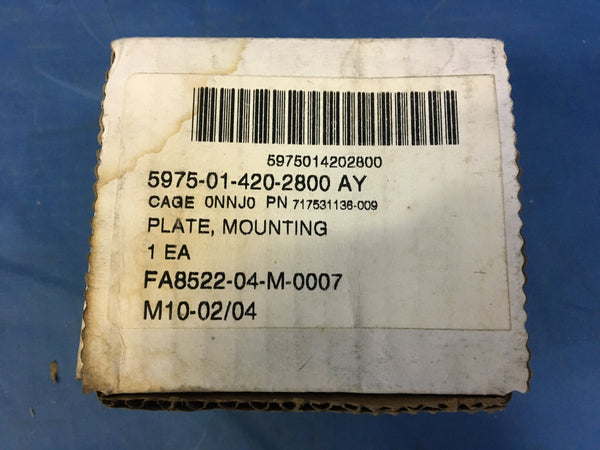 Lockheed Martin 717531136-009 Stuffing Tube Plug NSN:5975-01-420-2800