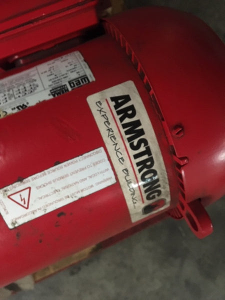 Armstrong Pump 4030 Base Mounted End Suction Pump 3HP 1.5 x 1  x 8
