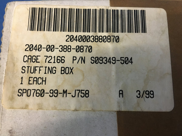 B.W Elliott Manufacturing S09349-504 Stuffing Box NSN:2040-00-388-0870