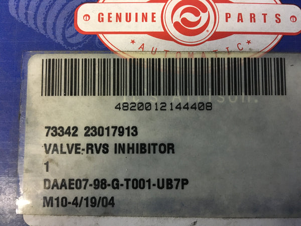 Allison Transmission 73342 23017913 Valve-RVS Inhibitor NSN:4820-01-214-4408