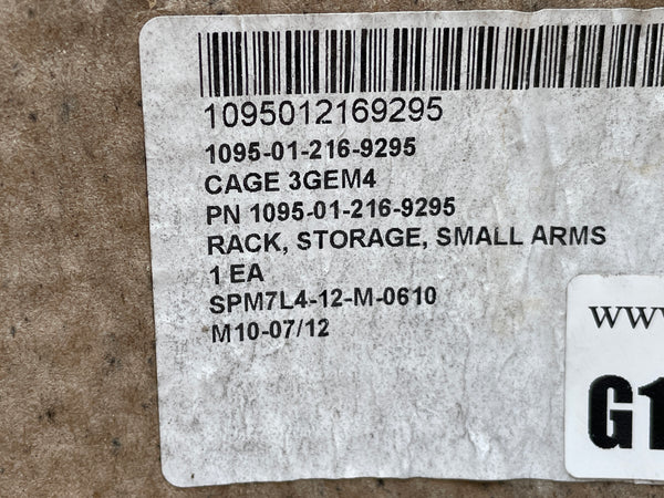 Rack, Storage, Small Arms: M15 for MK19 MOD 3, 40mm GMG NSN:1095-01-216-9295