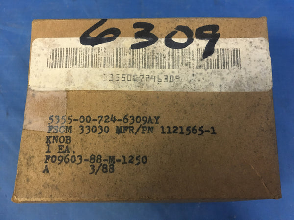 NOS Optical Radiation 1121565-1 Knob NSN:5355-00-724-6309