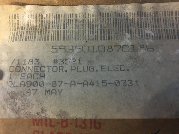 Bryant Electric 3521 Electrical Plug Connector 20A 120/2008V NSN:5935-01-087-0186