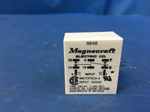 Magnecraft W67CPSOX-4 Electromagnetic Relay 5A 28VDC NSN:5945-01-159-4123