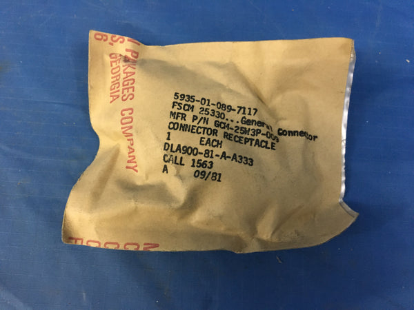 Cooper Crouse Hinds GCMM-25W3P-009 Electrical Receptacle Connector NSN:5935-01-089-7117