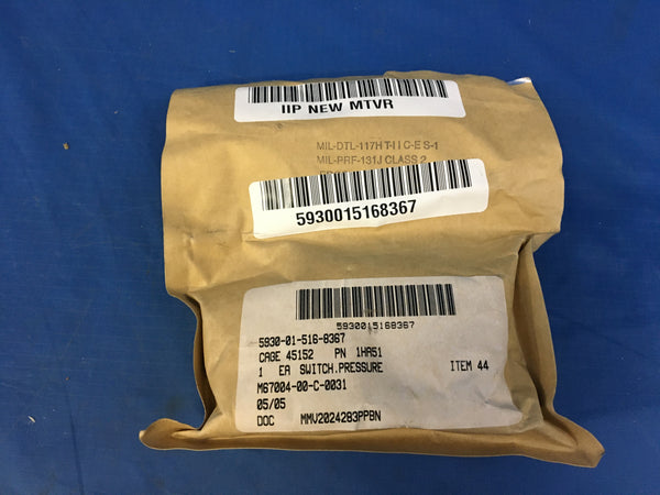 Gems Sensors PS71 Pressure Switch NSN:5930-01-516-8367