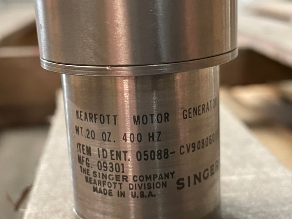 Kearfoot Motor-Tachometer Generator #CV90806019 NSN:6105-00-919-6524
