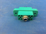 Hughes M28748-09A0V01A Electrical Receptacle Connector W/ Contacts NSN:5935-00-344-1778