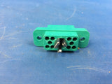 Hughes M28748-09A0V01A Electrical Receptacle Connector W/ Contacts NSN:5935-00-344-1778