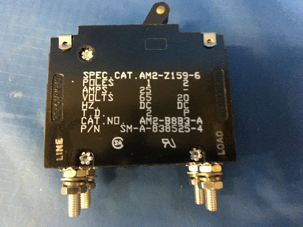 Heinemann AM2-Z159-6 Circuit Breaker 25A 65V NSN:5925-01-146-5527