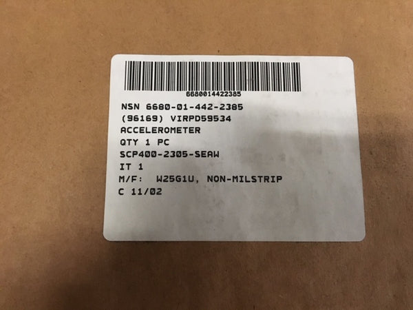 Linear Electrical Accelerometer Model:35427EM6HT NSN: 6680-01-442-2385