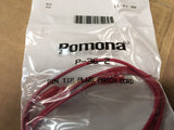 Pomona P-36-2 Pin Tip Plug Ends Brass Red 36" Patch Cord Test Lead F22P/N P-36-2 NSN: 6625-01-439-9752