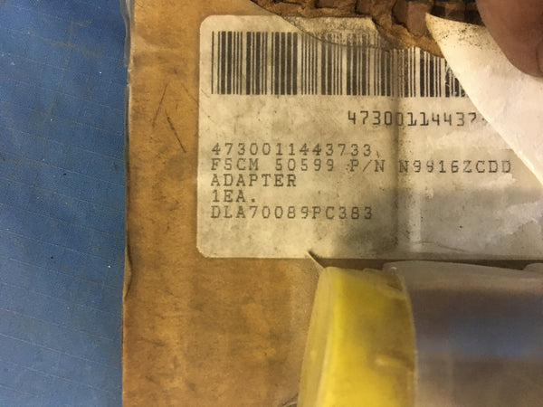 Parker Hannifin R9916ZCDD Tube To Hose Straight Adapter NSN:4730-01-144-3733