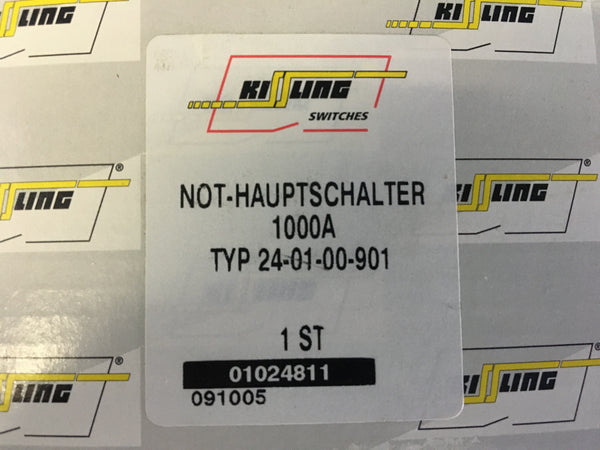 1000A Kissling Two Pole Battery Disconnect Switch 24-01-00-901