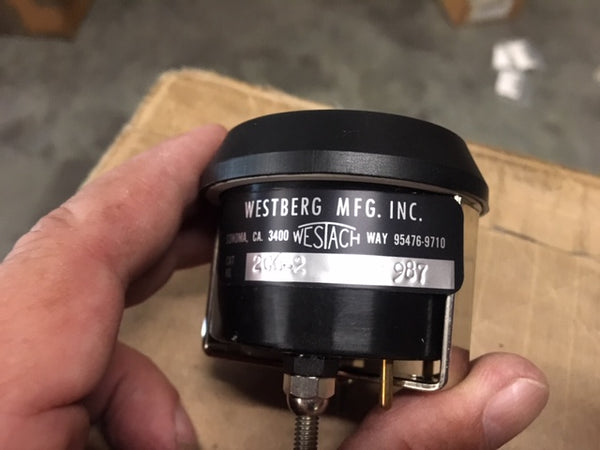 Westburg 2.340"  60-0-60 AMP Ammeter Gauge Meter W/Wiring NSN:6625-01-026-1202