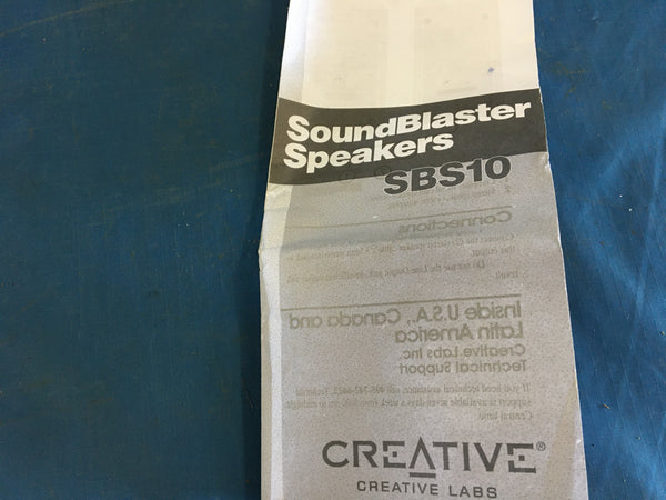 New!!!! Vintage Gaming Creative SBS10 Sound Blaster Speakers