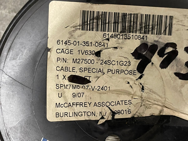 493FT Military Spec M27500-24SC1G23 E Special Purpose Cable NSN:6145-01-351-0841
