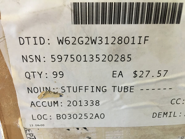 2 1/4" Cecom NCGB1232 Stuffing Tube NSN:5975-01-352-0285