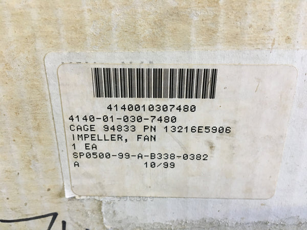 Keco Industries 13216E5906 Axial Fan Impeller NSN:4140-01-030-7480
