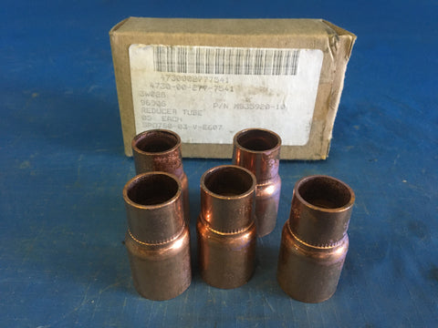 (5) Military Standards MS35920-10 Tube Reducer NSN:4730-00-277-7541