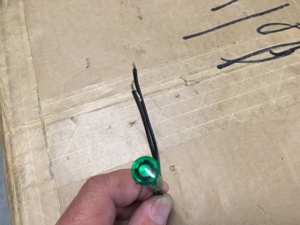 Indicator Light, Green Neon, Semi-Dome, 250V, NSN: 6210-01-395-8311 Model: A3142415-3