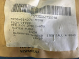 Honeywell International 2PB11-H58 Push Switch NSN:5930-01-271-5390