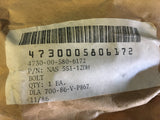 National Aerospace Standards NAS 551-12DH Fluid Passage Bolt NSN:4730-00-580-6172