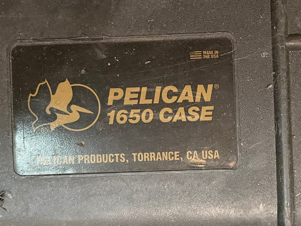 Pelican 1650 Watertight Wheeled Hard Case Weatherproof Protection Unit Foam