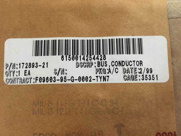 Ge Aviation Systems, Conductor Bus NSN:6150-01-425-4428 Model:172893-21