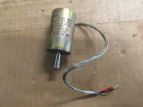 Globe DC Motor, 27.5 vdc, 0.6amp ,15000 rpm,P/N:25140/3A1619