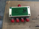 NEW Werlatone D5542DC-10, 4-Way Combiner/Divider Freq: 400-470MHz, 100 Watts  NSN 5935-01-493-9312