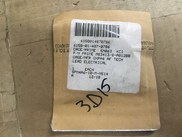 12awg Electrical Lead NSN:6150-01-487-0786 Model:M83413/8-A012BB