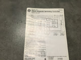 General Electric CR309B002 Size 00 Reversing Motor Starter 9Amp 600V-AC 1.5HP NSN:6110-00-544-1456 P/N:068824