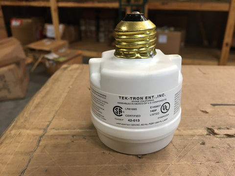 (25) Tek-Tron Lamp Holder Adapter P/N: T13SN  NSN: 6250-01-381-6840