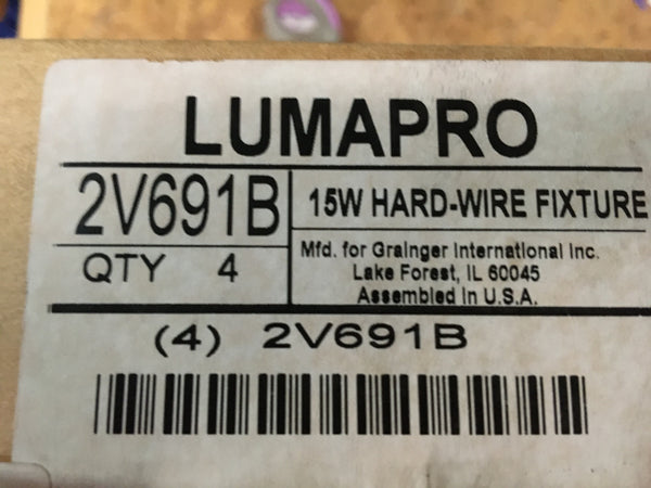 LUMAPRO 18" x 4-1/2" x 1-1/4" Hardwired Undercabinet Fixture P/N:2V691B
