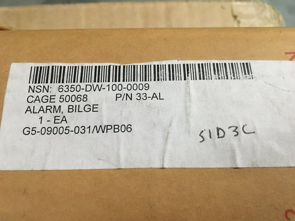 Rule High-Water Bilge Alarm Float Switch (Mercury Free) P/N:33ALA NSN:6350-DW-100-0009