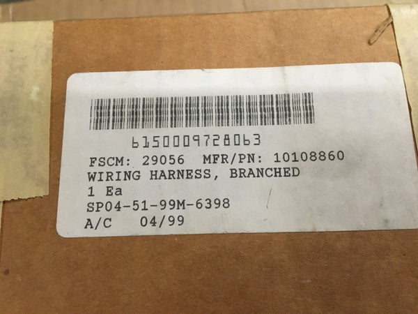 NOS Raytheon Branched Wiring Harness NSN:6150-00-972-8063 Model:10108860