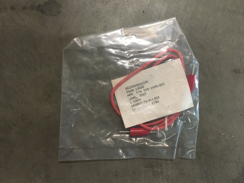 NOS Rockwell Collins Test Lead NSN:6625-00-965-0184 Model:549-1009-003