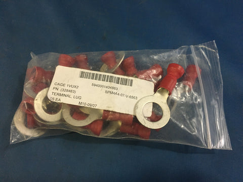 (100) Tyco 328463 Terminal Lug NSN: 5940-00-143-4863