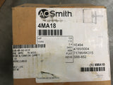 A.O Smith 4MA18 AC Motor (1/4HP,115V,3450RPM,1PH) NSN:6105-00-263-0119 Stock:316P933 P/N:6K315