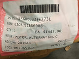 Ashland Electric AC Motor 208V, 1.7AMP, 3PH, 1140RPM, 50/60HZ NSN:6105-01-186-6988 P/N:M-4720-50